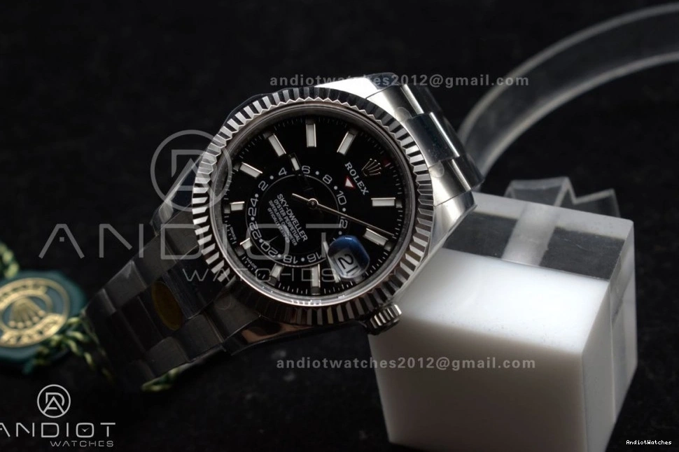 SS Black Bracelet A on 904L Sky-Dweller WellDesigned Dial Best ZF 1087 SS 1:1 326934 Edition 0207